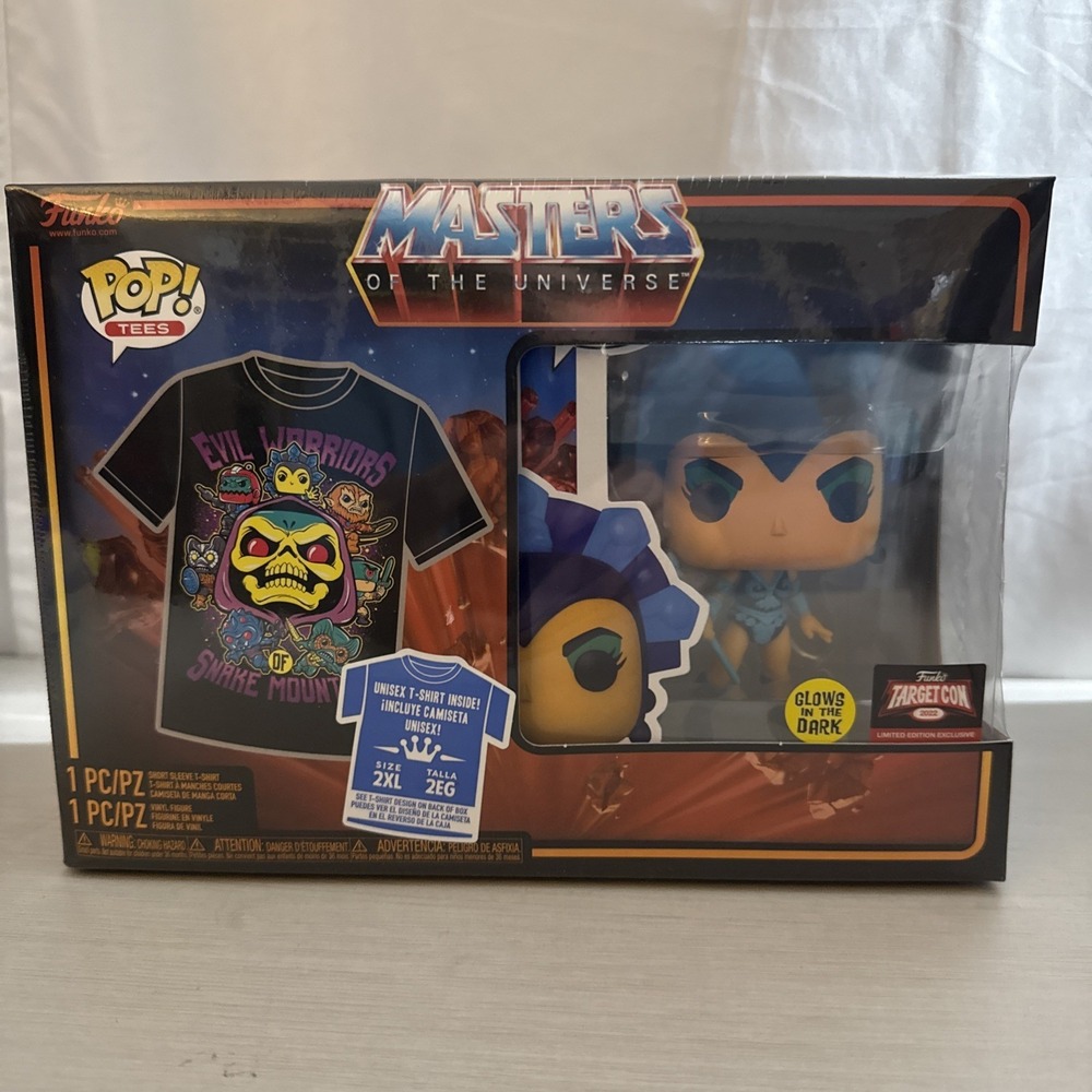 Funko Pop Tee Evil Lyn Target Con 2021 Glow In Dark Masters Universe 2XL